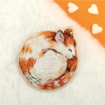 Набор для вышивания " PANNA" " Живая картина" JK- 2322 " Брошь. Спящий котик" 4. 5 х 4. 5 см