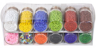 " Zlatka" набор бисера для рукоделия SGB №3 ассорти мат. крашенный с блеском