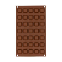 Форма силиконовая "S-CHIEF" для конфет SPC-0135 29.7 x 17.5 x 1 см "квадратные" - 35 ячеек